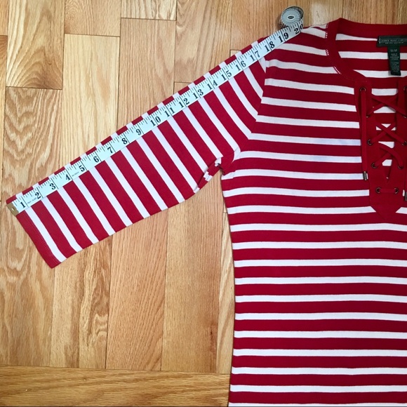 Lauren Jeans Co, Ralph Lauren laced v-neck shirt - Picture 7 of 10